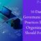 Business Intelligence Best Practices for Data Governance